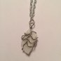 White Quartz Wire Wrapped Necklace