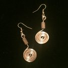 Gold Swirl & Dark Woods Earrings