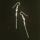 Green Drop Earrings