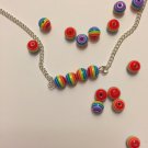 Rainbow Quad Necklace