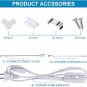 FTUBET (6-Pack), 8FT LED Shop Light, Super Bright 110W Shop Lights, 18000LM
