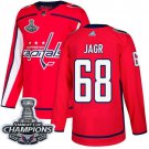 Jaromir Jagr Men's Washington Capitals 2018 Champions Home Red Jersey