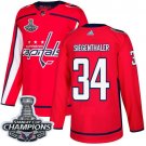 Jonas Siegenthaler Men's Washington Capitals 2018 Champions Home Red Jersey