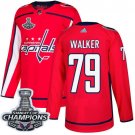 Nathan Walker Men's Washington Capitals 2018 Champions Home Red Jersey