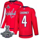 Taylor Chorney Men's Washington Capitals 2018 Champions Home Red Jersey