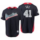 Men 2018 All-Star Chris Sale #41 Navy American League Jersey