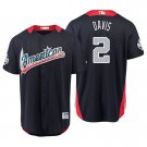 Men 2018 All-Star Khris Davis #2 Navy American League Jersey