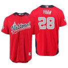 Men 2018 All-Star Tommy Pham #28 Scarlet National League Jersey