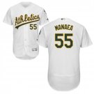 Men's Sean Manaea Oakland Athletics White Home Flex Base Jersey