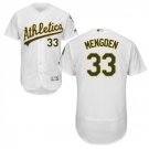 Men's Daniel Mengden Oakland Athletics White Home Flex Base Jersey