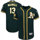 Men's Bruce Maxwell Oakland Athletics Green Flex Base Jersey