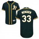Men's Daniel Mengden Oakland Athletics Green Flex Base Jersey