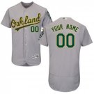 Men's Custom Oakland Athletics Grey ized Flexbase Jersey