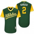 Men's Khris Davis Oakland Athletics Green 'Khrush' 2017 Weekend Jersey