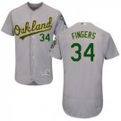 Men's Rollie Fingers Oakland Athletics Grey Flexbase Jersey