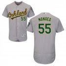 Men's Sean Manaea Oakland Athletics Gray Road Flex Base Jersey