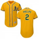 Men's Tony Phillips Oakland Athletics Gold Flexbase Jersey