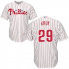 Men's John Kruk Philadelphia Phillies White Home Cool Base Jersey