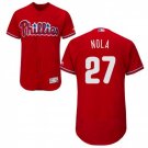 Men's Aaron Nola Philadelphia Phillies Red Flexbase Jersey
