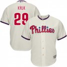 Men's John Kruk Philadelphia Phillies Cream Cool Base Jersey