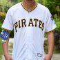 Men's Barry Bonds Pittsburgh Pirates White Flexbase Jersey