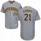Men's Roberto Clemente Pittsburgh Pirates Grey Flexbase Jersey
