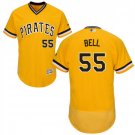 Men's Josh Bell Pittsburgh Pirates Gold Flex Base Jersey