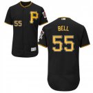 Men's Josh Bell Pittsburgh Pirates Black Flex Base Jersey