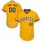 Men's Custom Pittsburgh Pirates Gold ized Flexbase Jersey