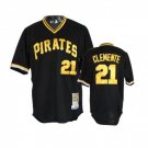 Men's Roberto Clemente Pittsburgh Pirates Black Throwback Jersey