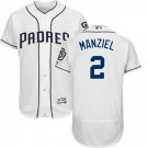 Men's Johnny Manziel San Diego Padres White Flexbase Jersey