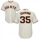 Men's Brandon Crawford San Francisco Giants Cream Cool Base Jersey