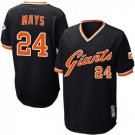 Men's Willie Mays San Francisco Giants Black Throwback Jersey