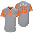 Men Brandon Crawford San Francisco Giants Gray 'B-Craw' Weekend Jersey