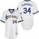 Men's Felix Hernandez Seattle Mariners White 1979 Turn Back Jersey