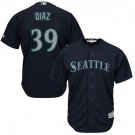 Men's Edwin Diaz Seattle Mariners Navy Cool Base Jersey