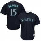 Men's Kyle Seager Seattle Mariners Navy Blue 2 Cool Base Jersey