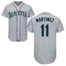 Men's Edgar Martinez Seattle Mariners Gray Flex Base Road Jersey