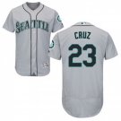 Men's Nelson Cruz Seattle Mariners Grey Flexbase Jersey
