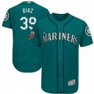 Men's Edwin Diaz Seattle Mariners Aqua 2018 Spring Training Jersey