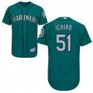 Men's Ichiro Suzuki Seattle Mariners Green Flex Base Jersey