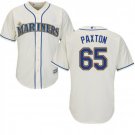 Men's James Paxton Seattle Mariners Cream Cool Base Jersey