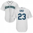 Men's Nelson Cruz Seattle Mariners White Home Cool Base Jersey