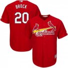 Men's Lou Brock St. Louis Cardinals Red Cool Base Jersey