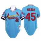 Men's Bob Gibson St. Louis Cardinals Blue Throwback Jersey