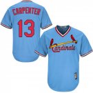 Men's Matt Carpenter St. Louis Cardinals Light Blue Cooperstown Jersey