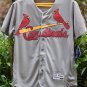 Men's Harrison Bader St. Louis Cardinals Gray Flex Base Road Jersey