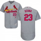 Men's Marcell Ozuna St. Louis Cardinals Grey Road Flex Base Jersey
