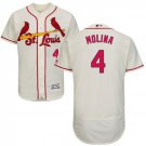 Men's Yadier Molina St. Louis Cardinals Cream Flexbase Jersey