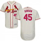 Men's Bob Gibson St. Louis Cardinals Cream Flexbase Jersey